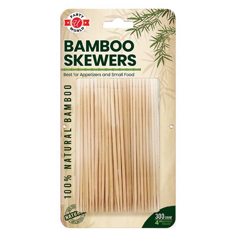 86157_4" BAMBOO SKEWERS 300CT-48 image