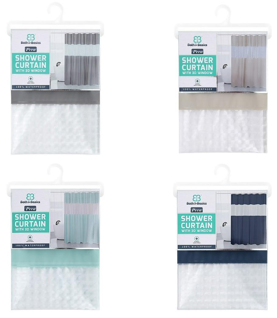 CH10612_PEVA SHOWER CURTAIN WITH 3D WINDOW ASST - 24 image