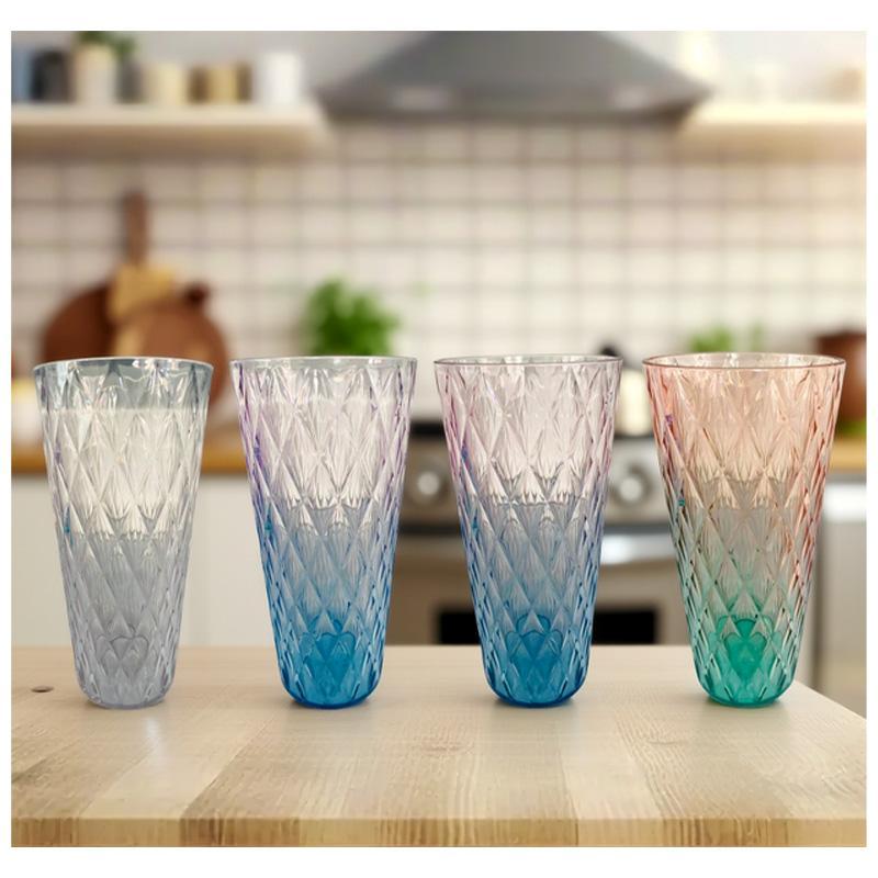 CH10639_84.5oz / 2500ML 'DIAMOND-CUT' PLASTIC DECORATIVE VASE - 12 image
