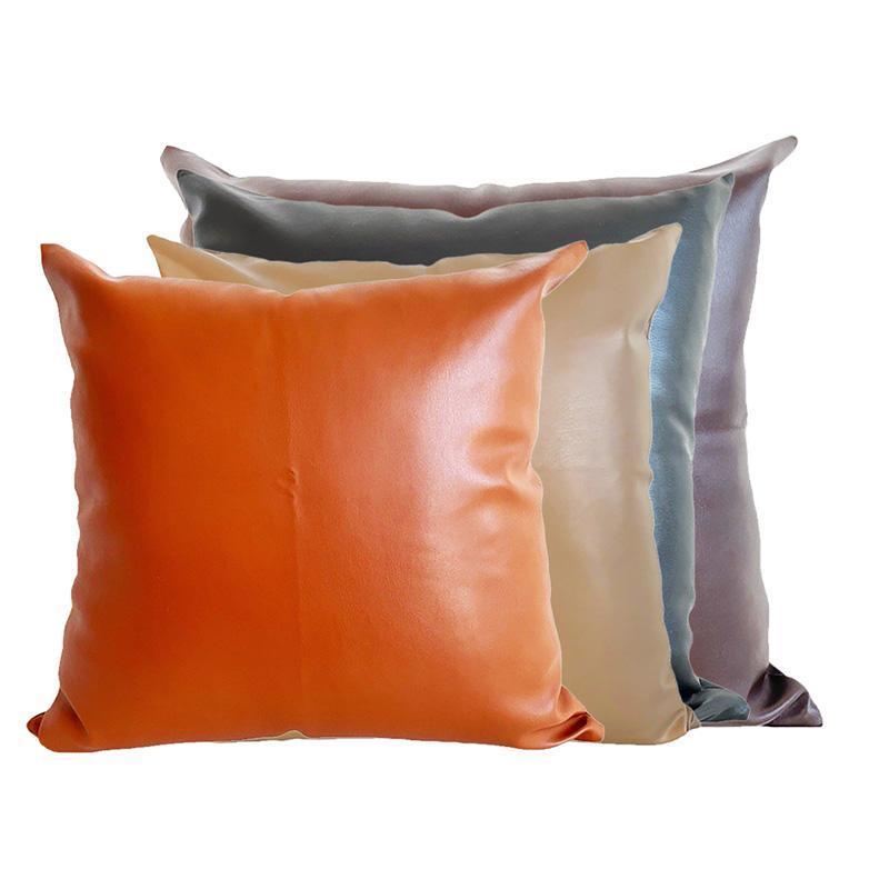 CH84905_DECORATIVE LEATHER PILLOW 18"X18"- 12 image