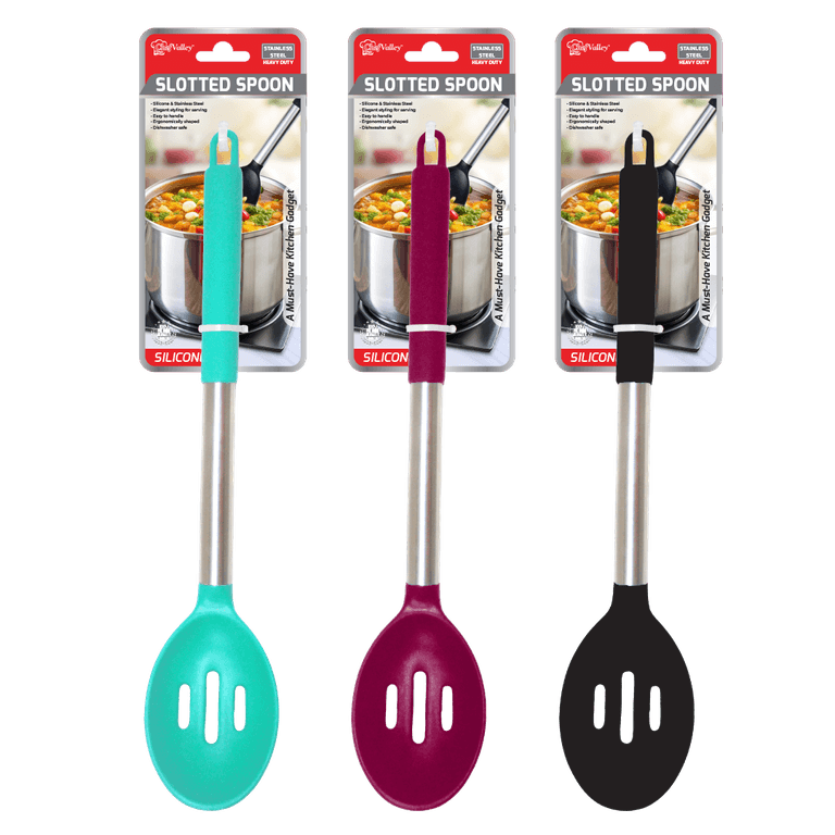 CH86920_KITCHEN SLOTTED SPOON WITH SCILICONE HANDLE-24 image