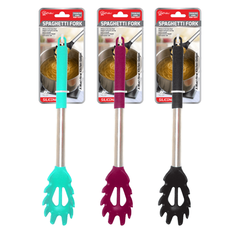 CH86921_KITCHEN SPAGHETTI FORK WITH SCILICONE HANDLE-24 image