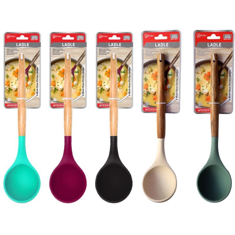 CH86929_KITCHEN LADLE WITH ACACIA WOODEN HANDLE-24 image