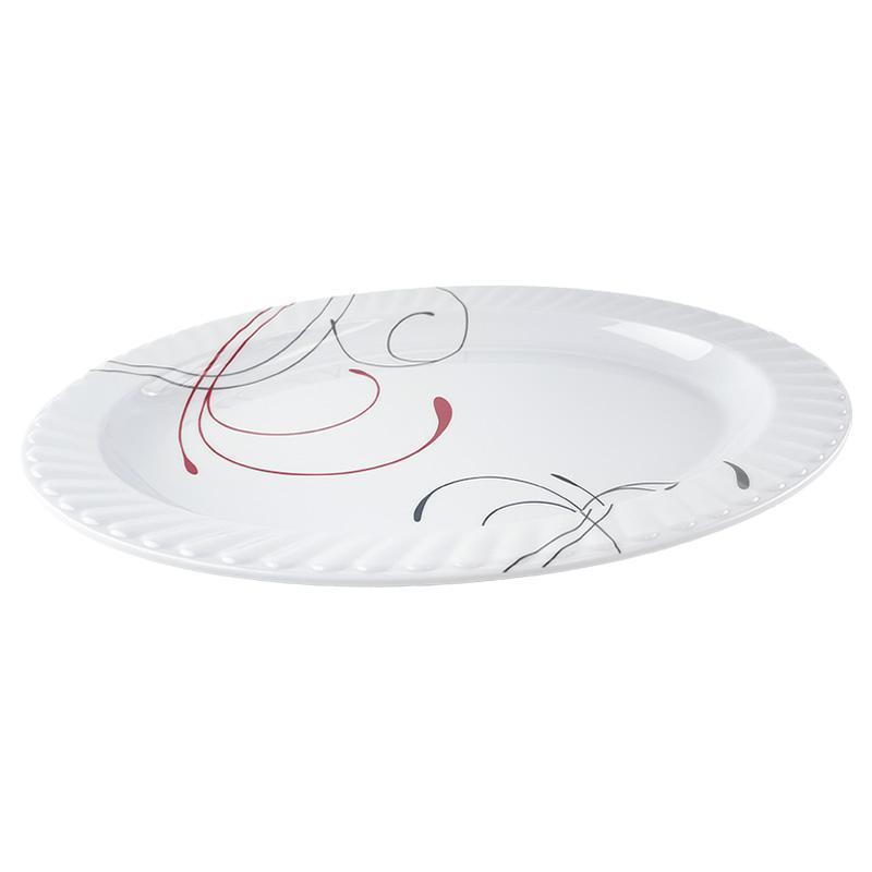 CH99046_14" WAVEY MELAMINE OVAL PLATE-24 image