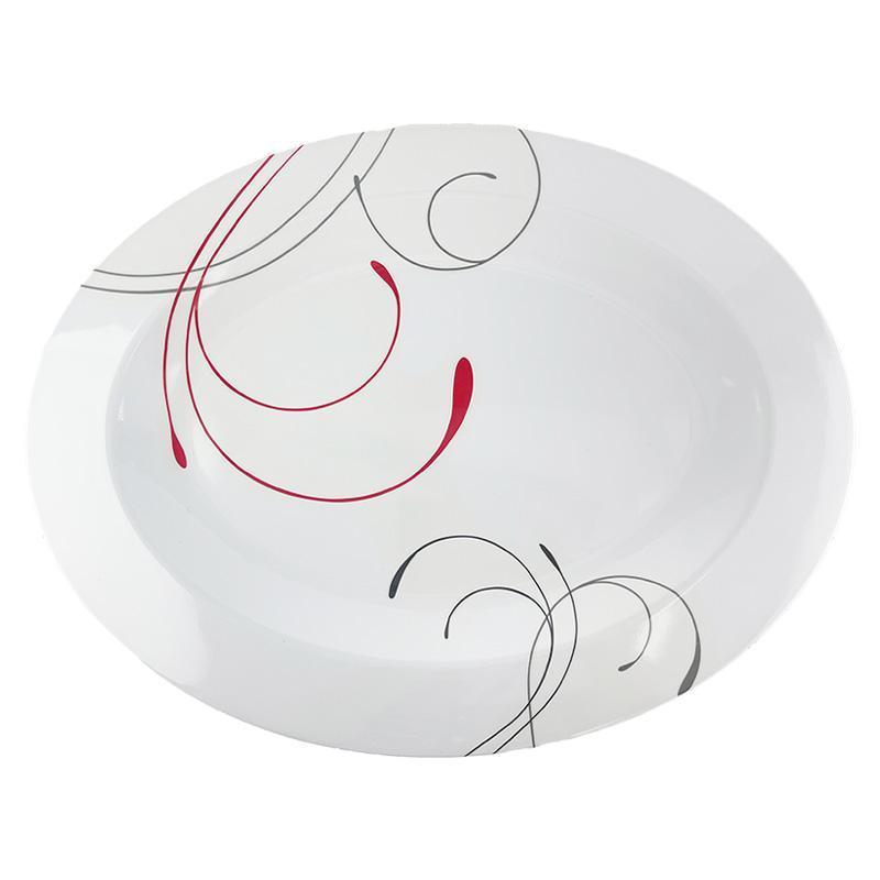 CH99047_18" WAVEY MELAMINE OVAL PLATE-24 image