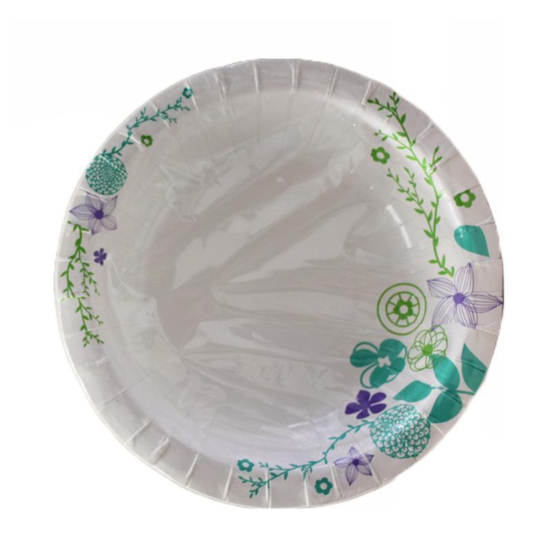 CN91311_14OZ LEAVES DESIGN PAPER BOWL 24CT-12 image