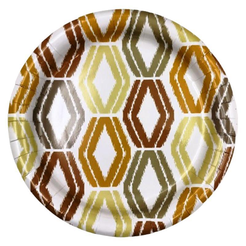 CN91469_10"IKAT DESIGN PAPER PLATE 24CT-12 image