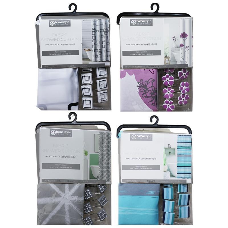 CV76750_POLYESTER SHOWER CURTAIN W HOOKS - 12
