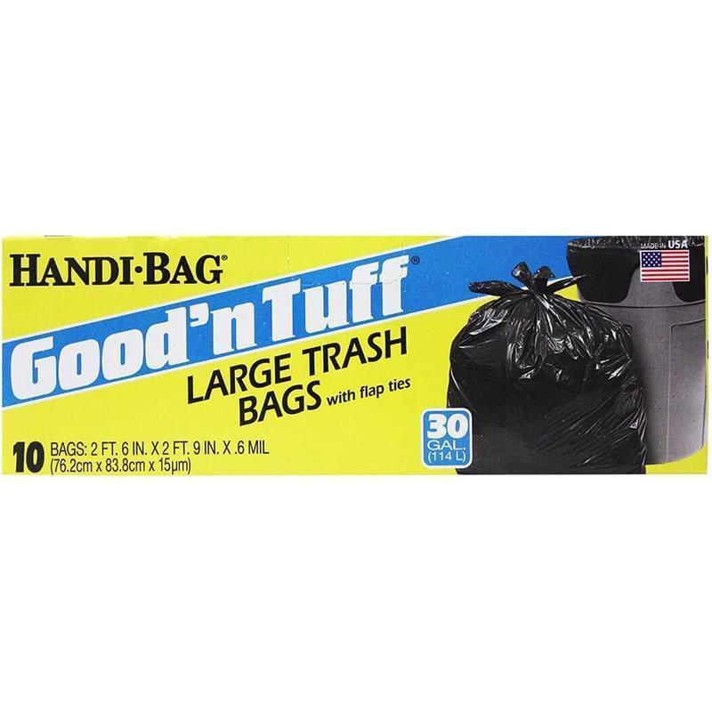 HSP24FT10_10ct 30GAL GNT LARGE TRASH BAGS-24 image