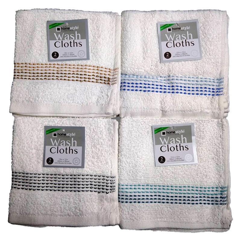 PA76548_2PK 12"X12" DOTTED WASH CLOTHS 16OZ-72 image