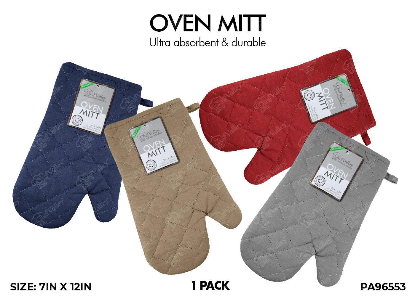 PA96553_1PK SOLID OVEN MITT 7" X 12" - 72 image