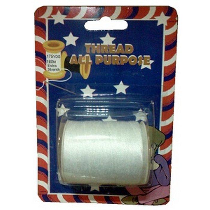 WHITE POLYESTER THREAD 175yds image