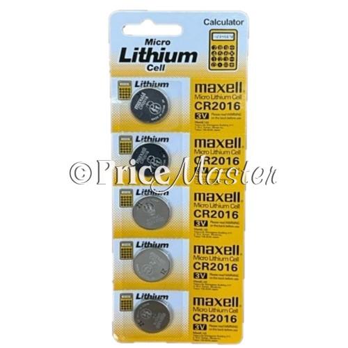 Cr-2016 Maxell Lithium Battery(5Pcs/Card)