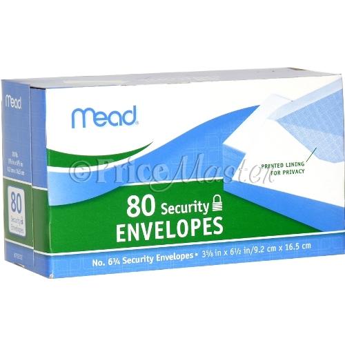 Envelope Security 80Ct Small #75212 Mead image