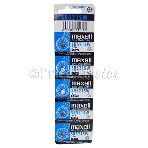 Sr-521Sw Maxell/Sony/Ener. Wbat. (379) 5Pcs/Card image