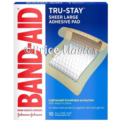 Band Aid ** Large Pads 10'S**