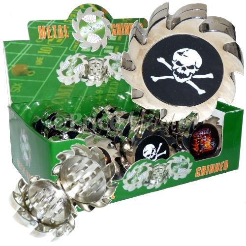 Grinder 2Pc *Ninja Star* 12Ct/Box Metal image