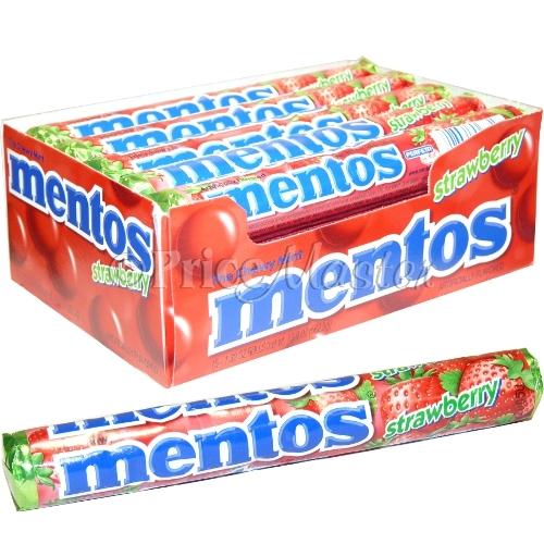 Mentos Roll Strawberry 14'S 15Ct/Box image
