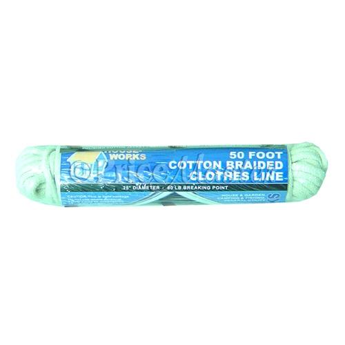 Rope 50Ft Cotton Braided Clothes Line image