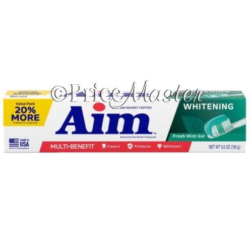 Aim Toothpaste Whitening Mint Gel 5.5 Oz #00090 image