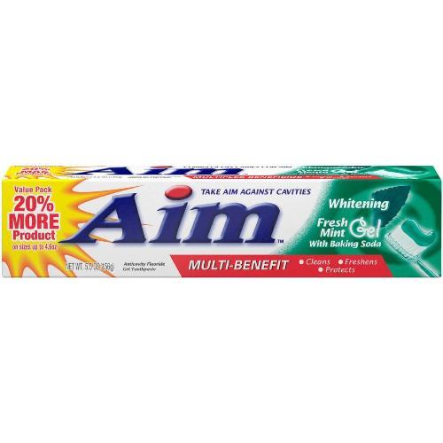 Aim Toothpaste Whitening Mint Gel 5.5 Oz #00090 image