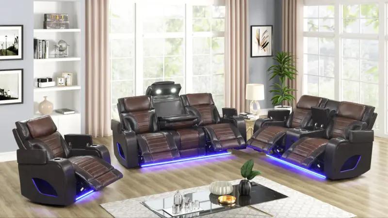 Robin (Brown) Power Recliner Set