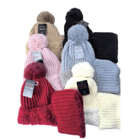 Lady Hat Neck Warmer / Women's Winter Hat With Neckband image
