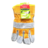 Gloves Yellow Cloth Leather image