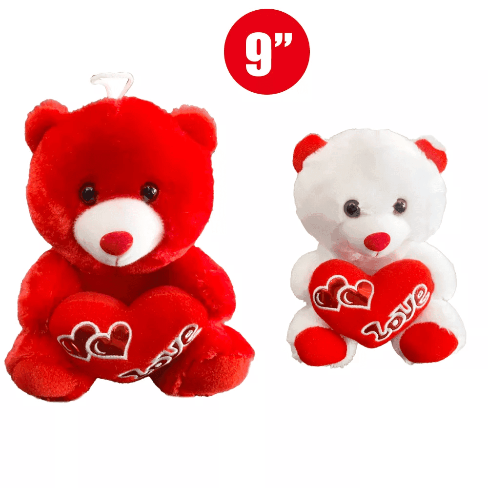 TEDDY BEAR WITH HEART 9 Inch image