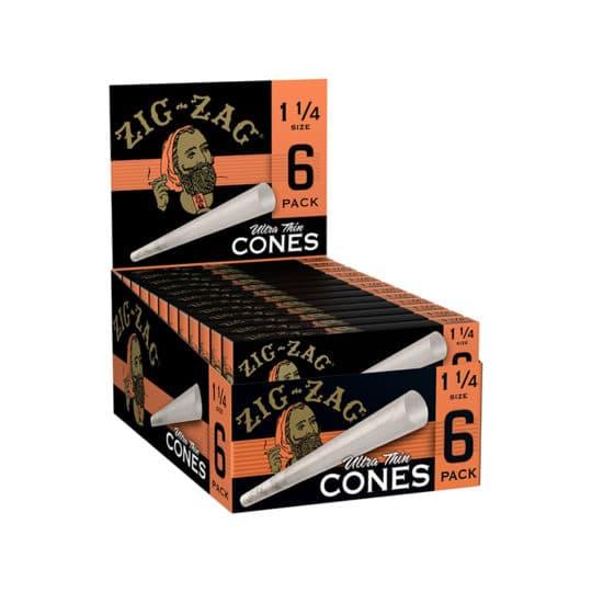 Zig-Zag 1.25 24-6pk Cones