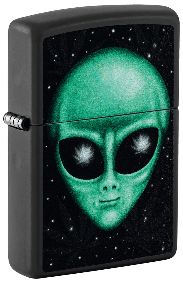 Zippo Alien Leaf Design
