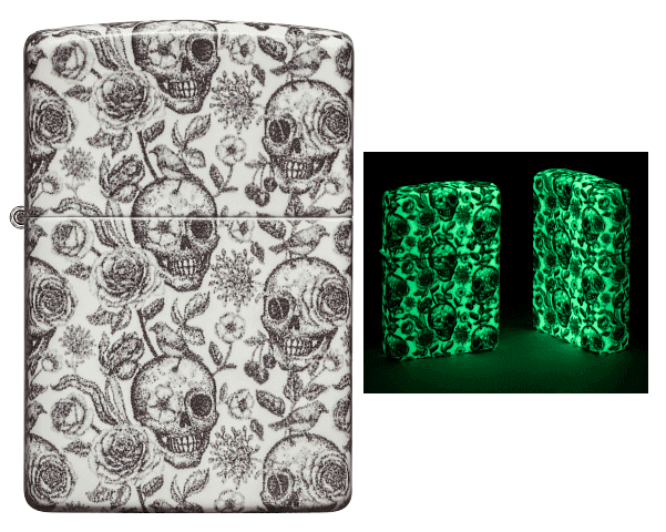 Zippo GlowDark Skull