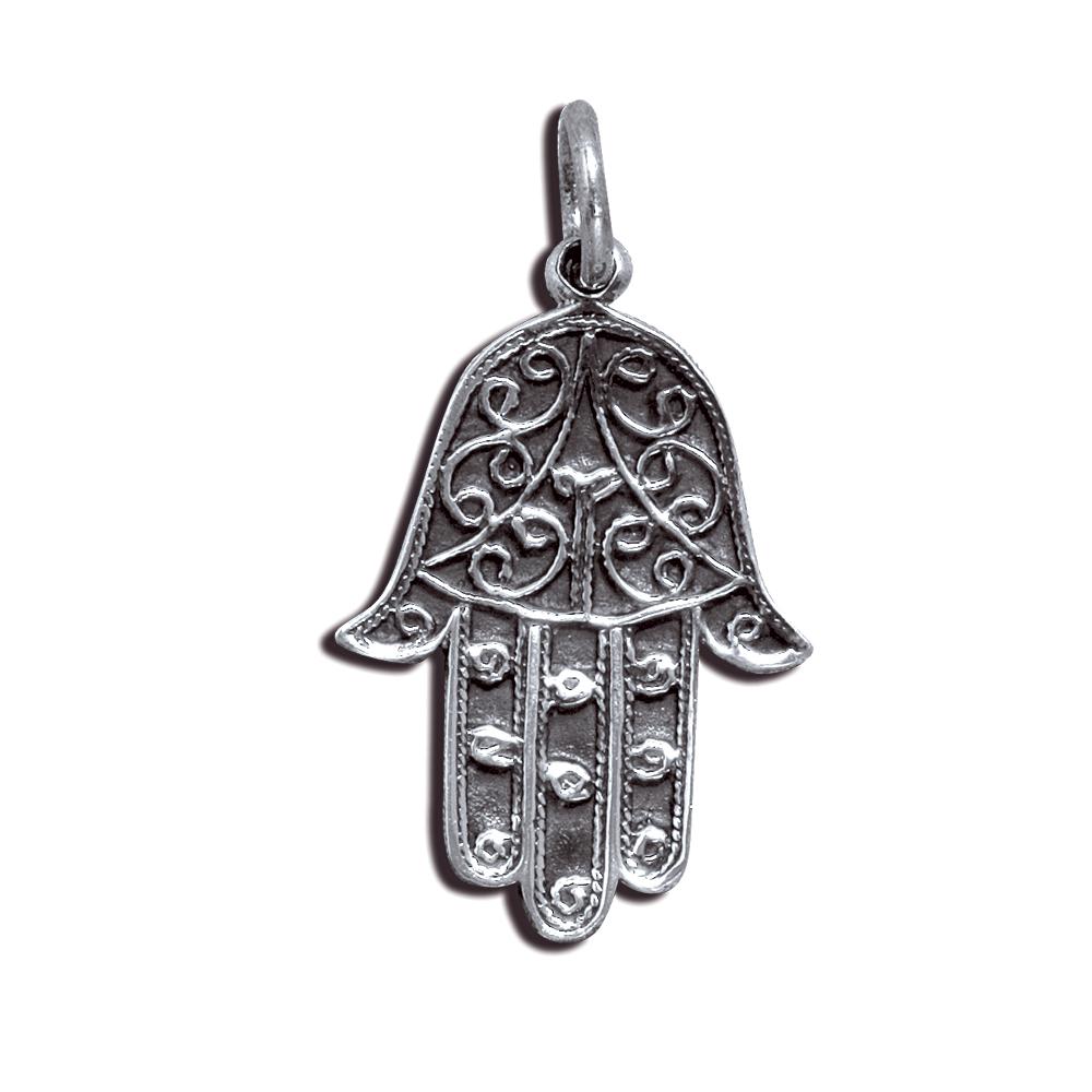 Sterling Silver Hamsa Pendant (RP-206) image