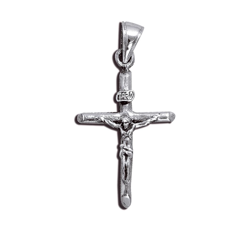 Sterling Silver Jesus Christ on Cross Pendant image