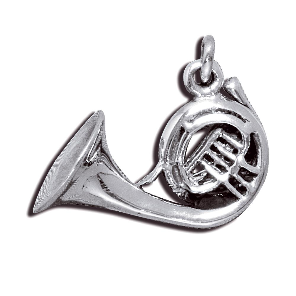 Sterling Silver Trumpet Pendant image