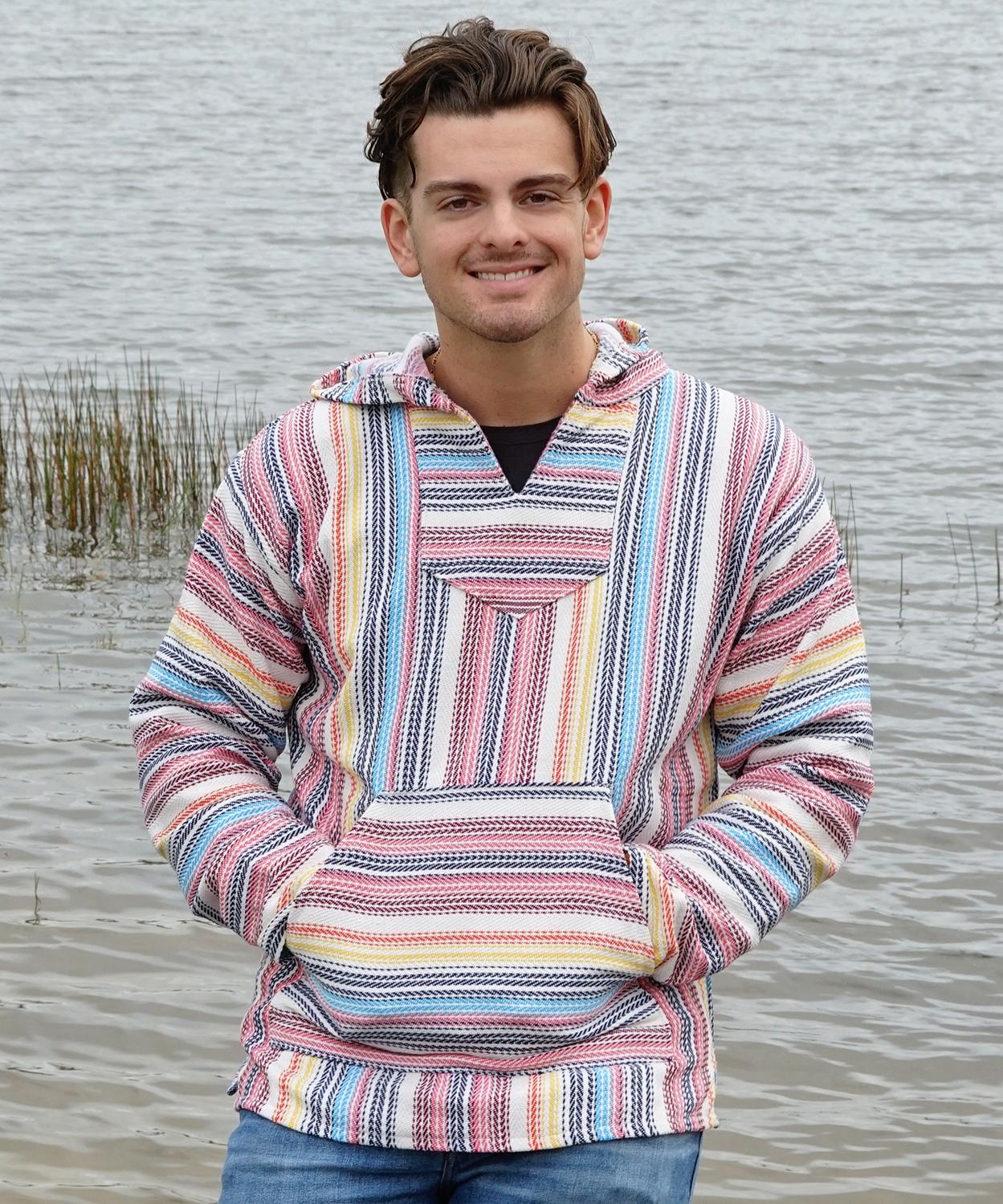Cotton Blend Baja Natural Pinstripe