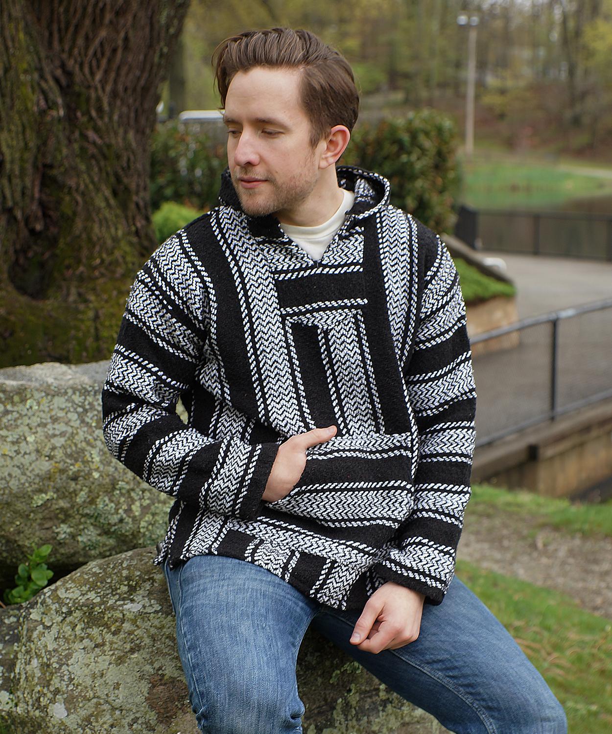 Baja Joe Hoodie Black&White
