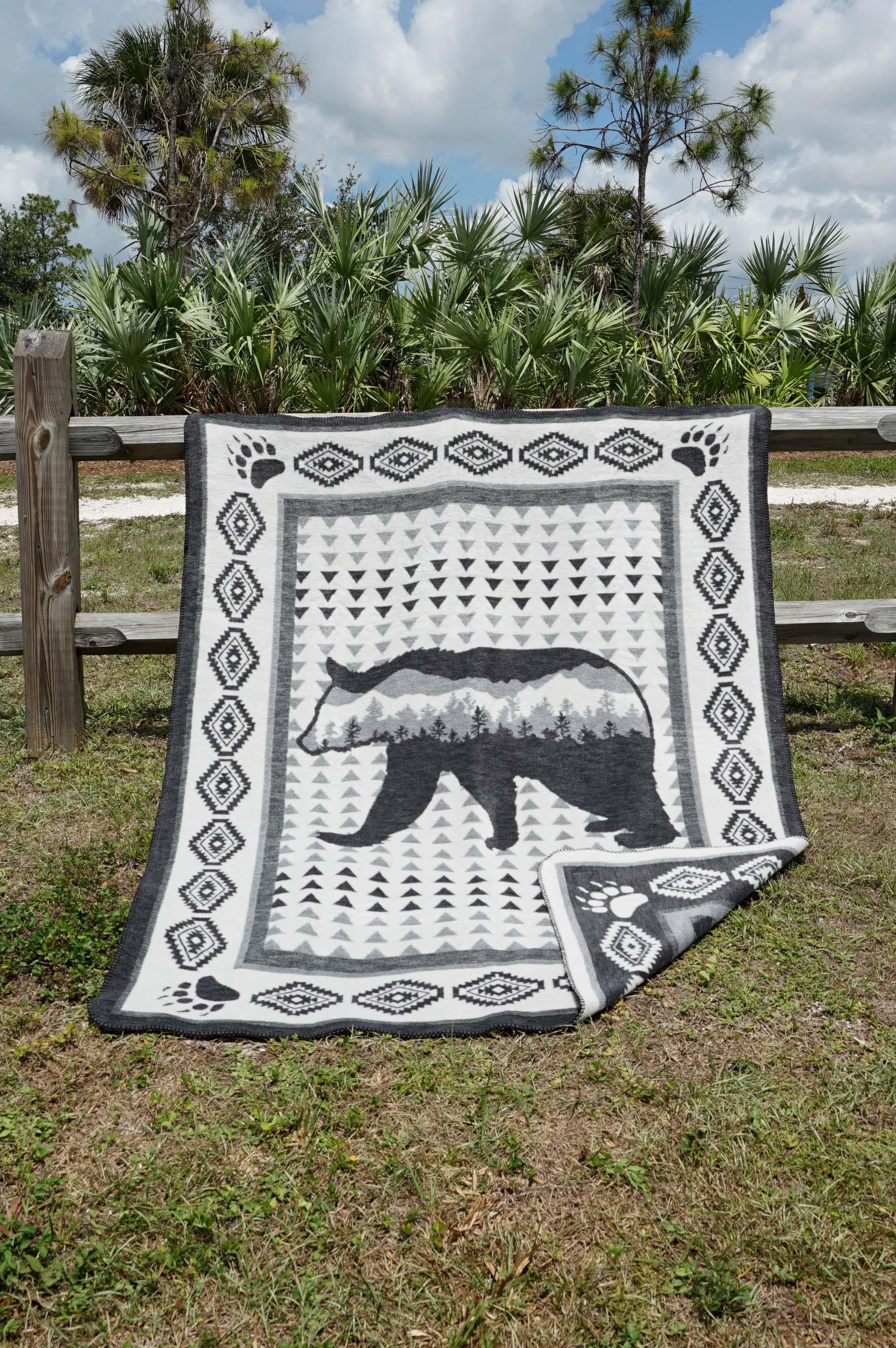 BEAR CROSSING JACQUARD BLANKET image