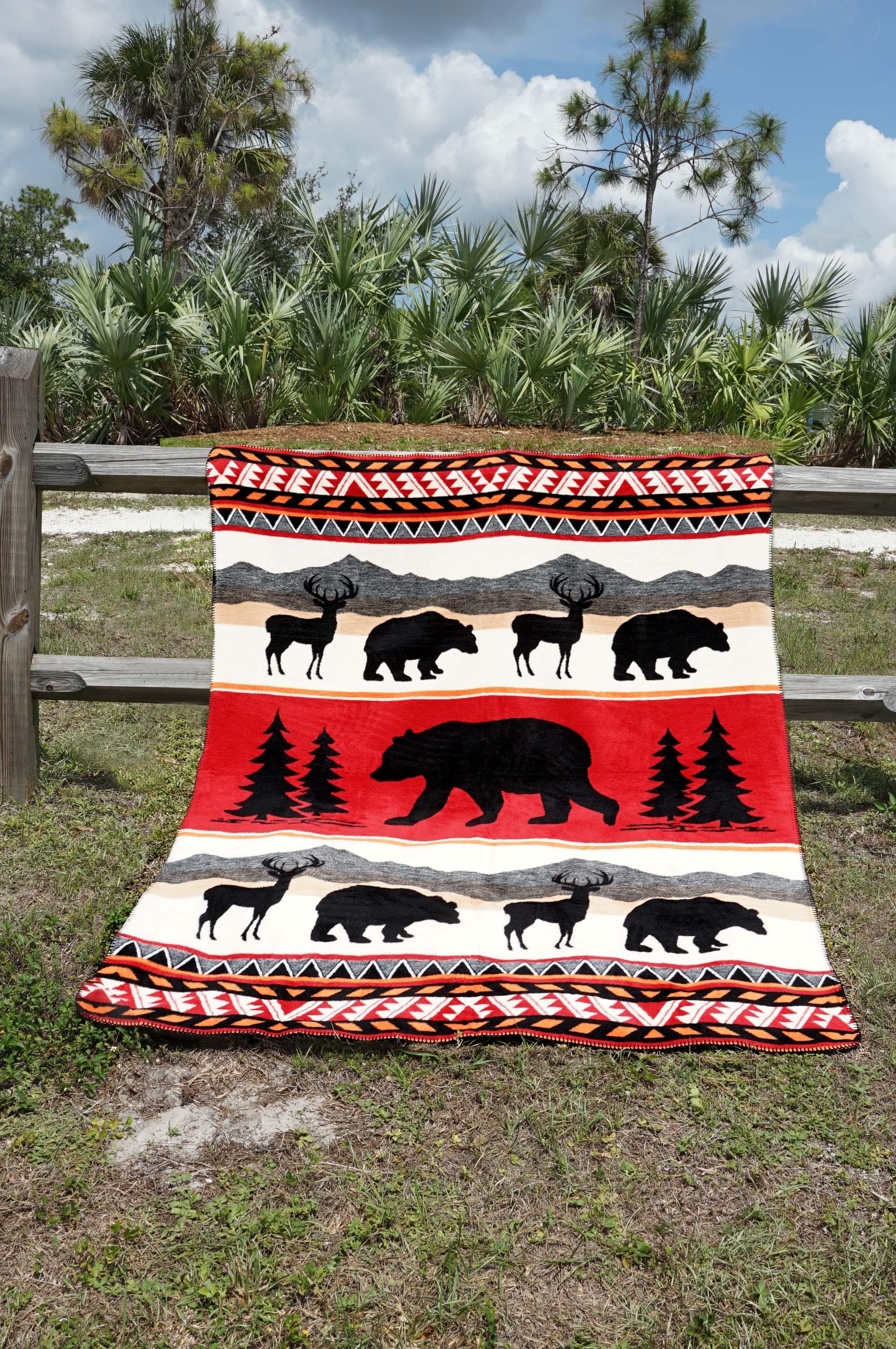 BEAR RUN JACQUARD BLANKET image
