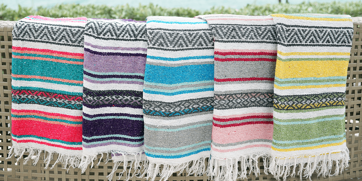 5'X7' Striped Blankets Pastels