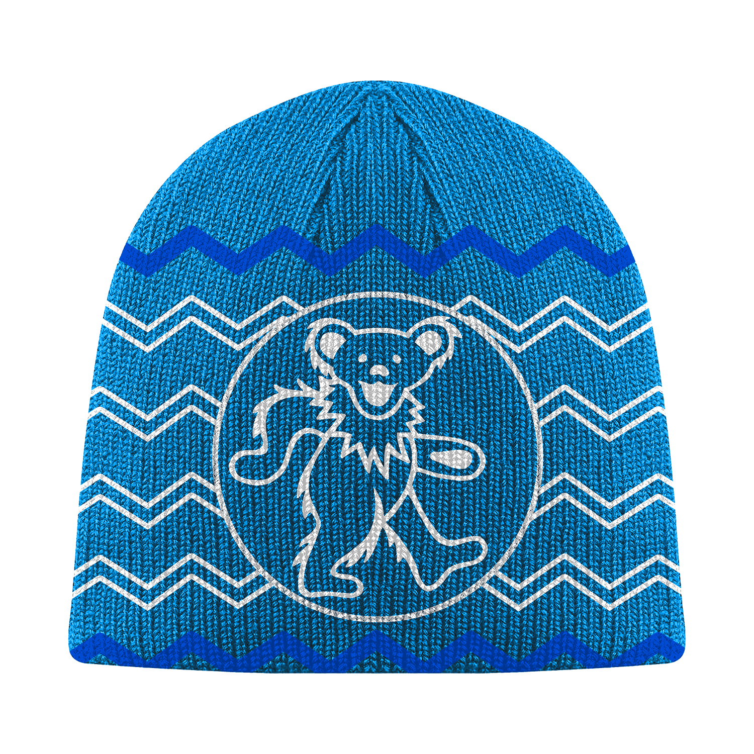 Dancing Bear Blue Beanie