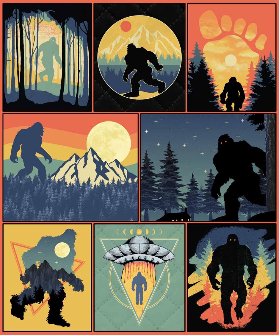 BIG FOOT COLLAGE THROW image