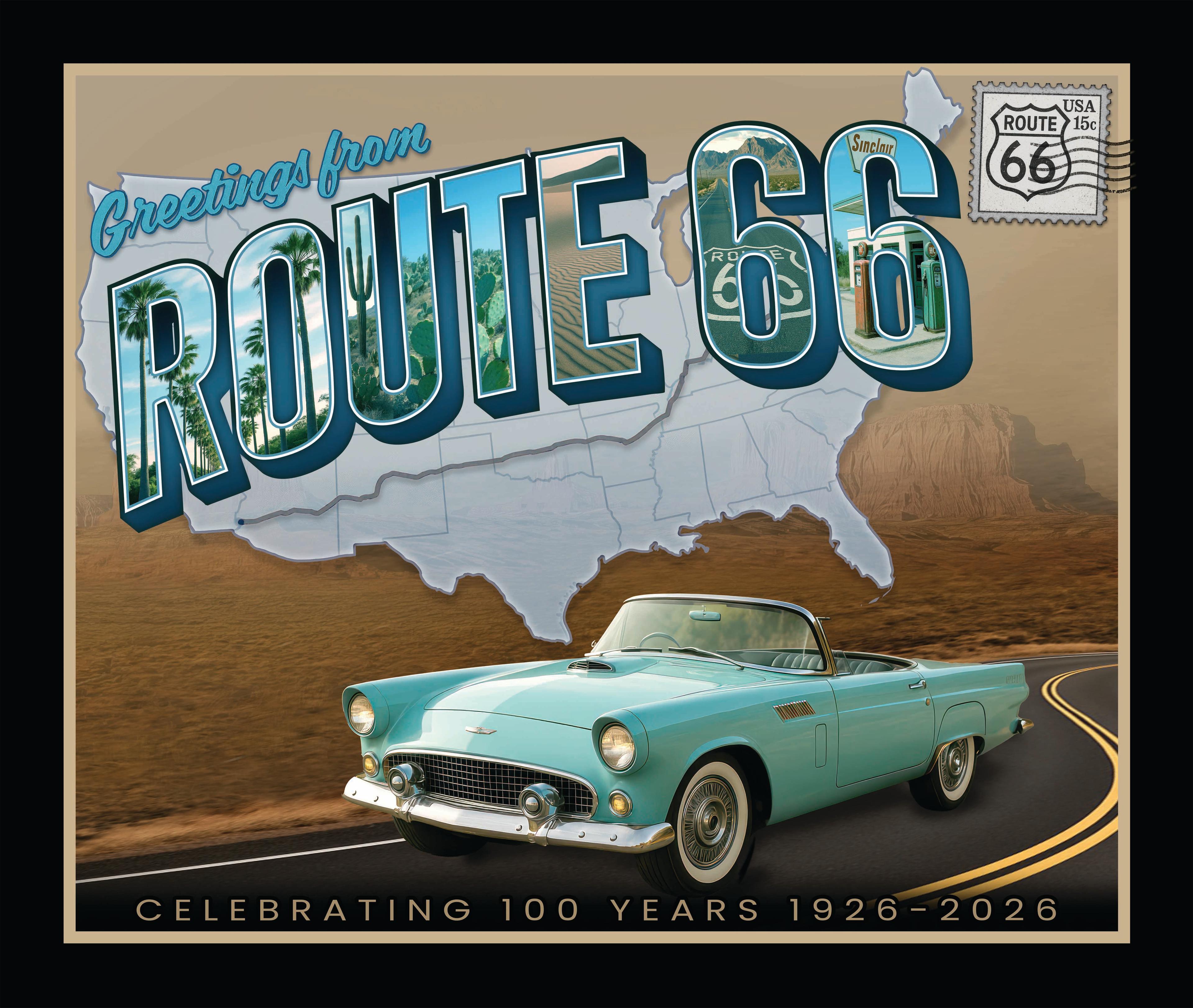 ROUTE 66 VINTAGE THROW image