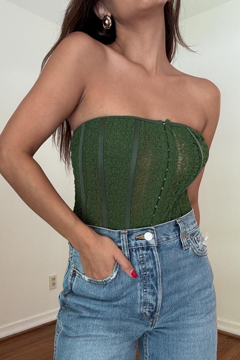 Lace Tube Corset Top (S5553T) image