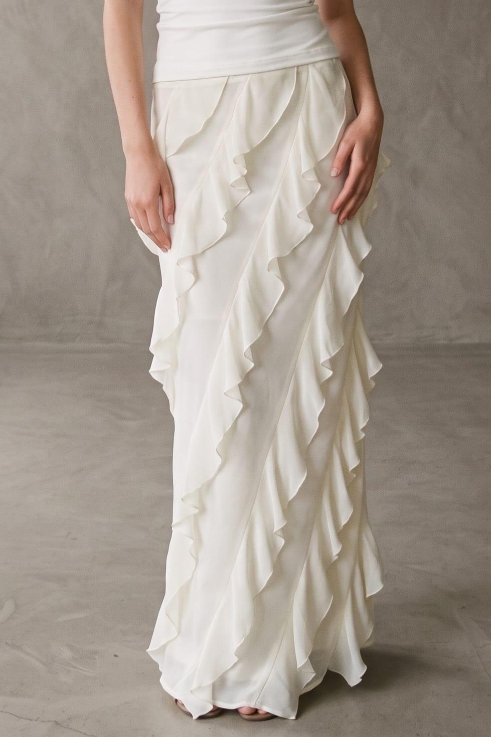 This Floor-Skimming Maxi Skirt Is Crafted From Premium, Lightweight Chiffon That (Chiffon) image