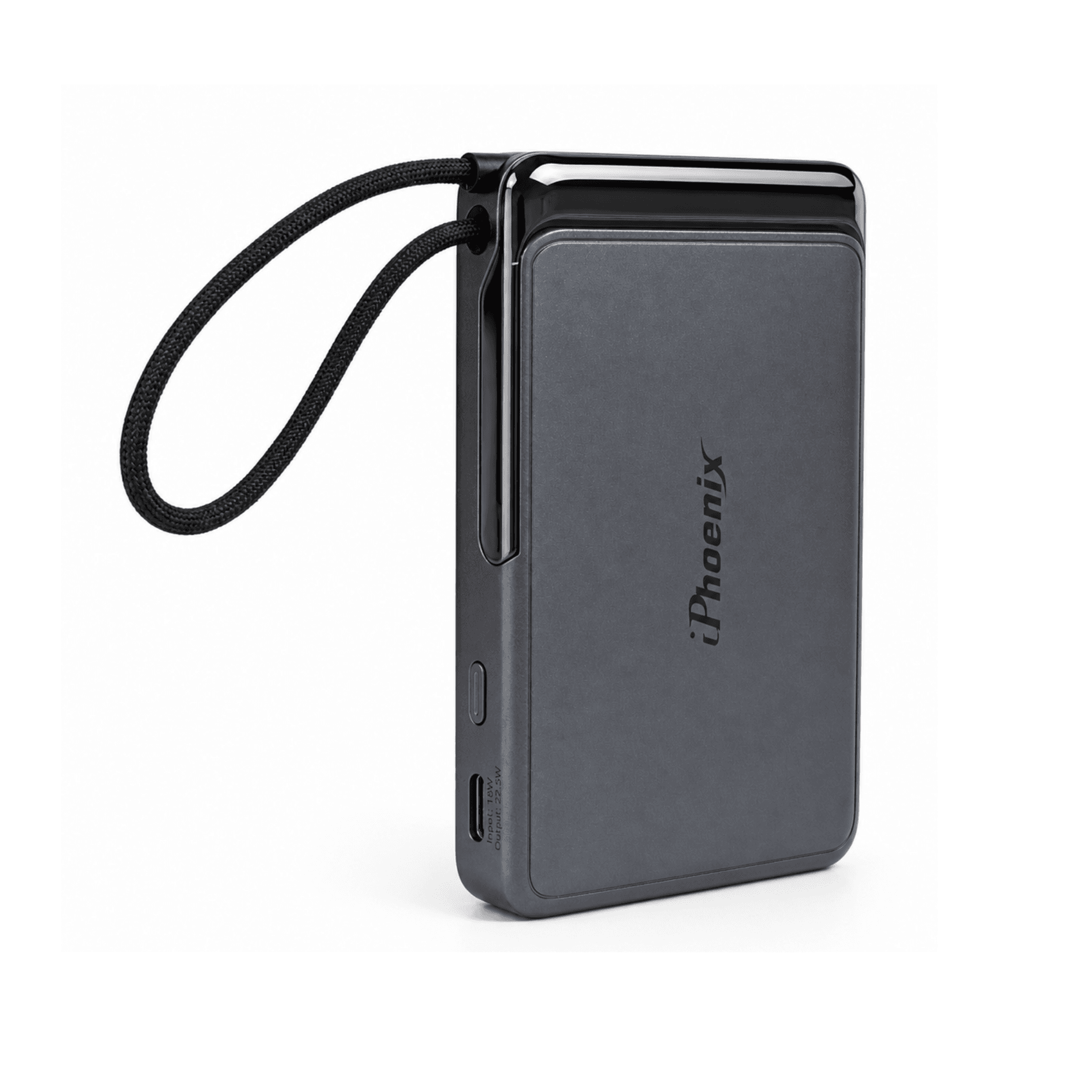 WIRELESS PORTABLE POWEBANK, MAGNETIC STAND IP-12 GREY image