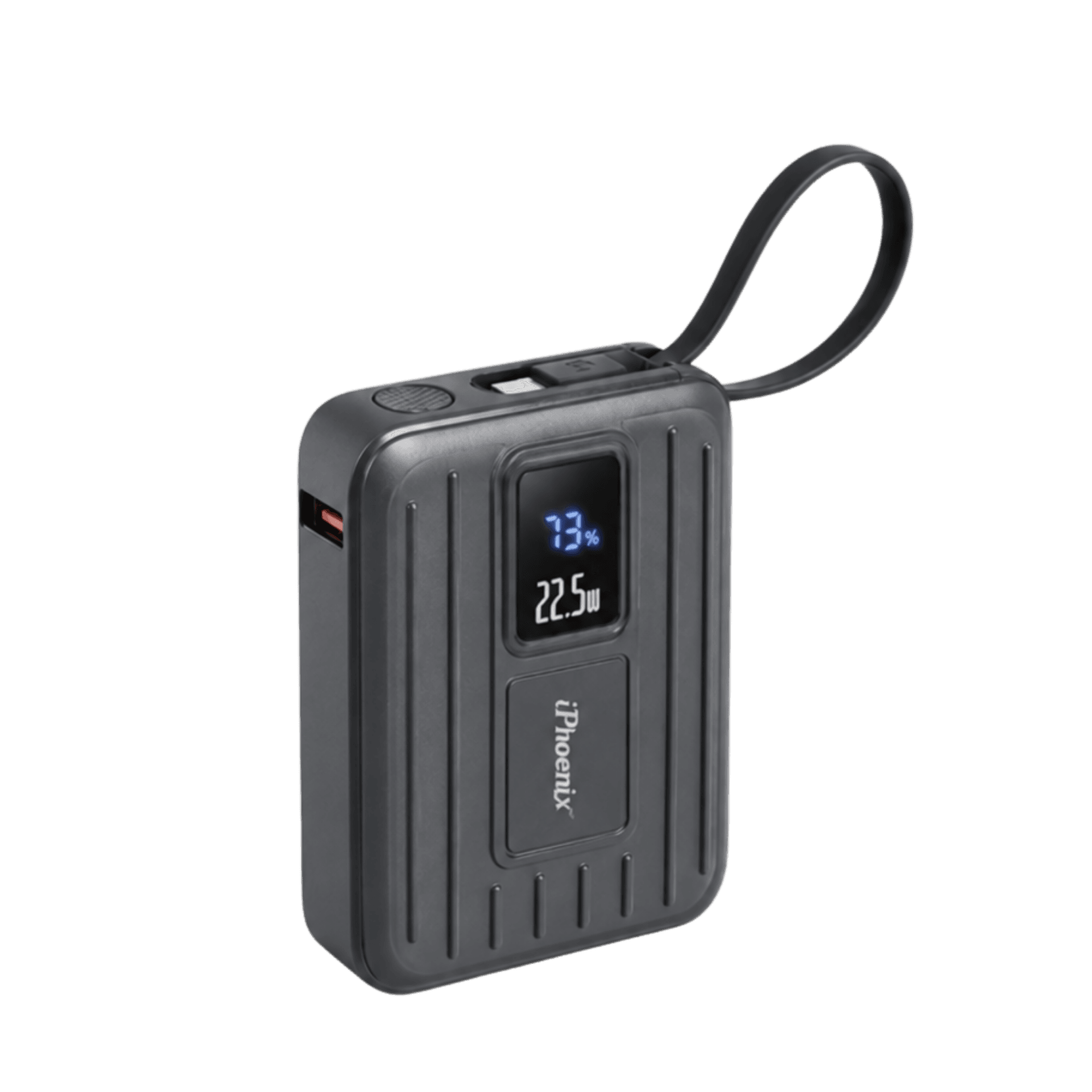 PORTABLE WIRELESS POWER BANK 10000MAH , IP-17-DARK GRAY image