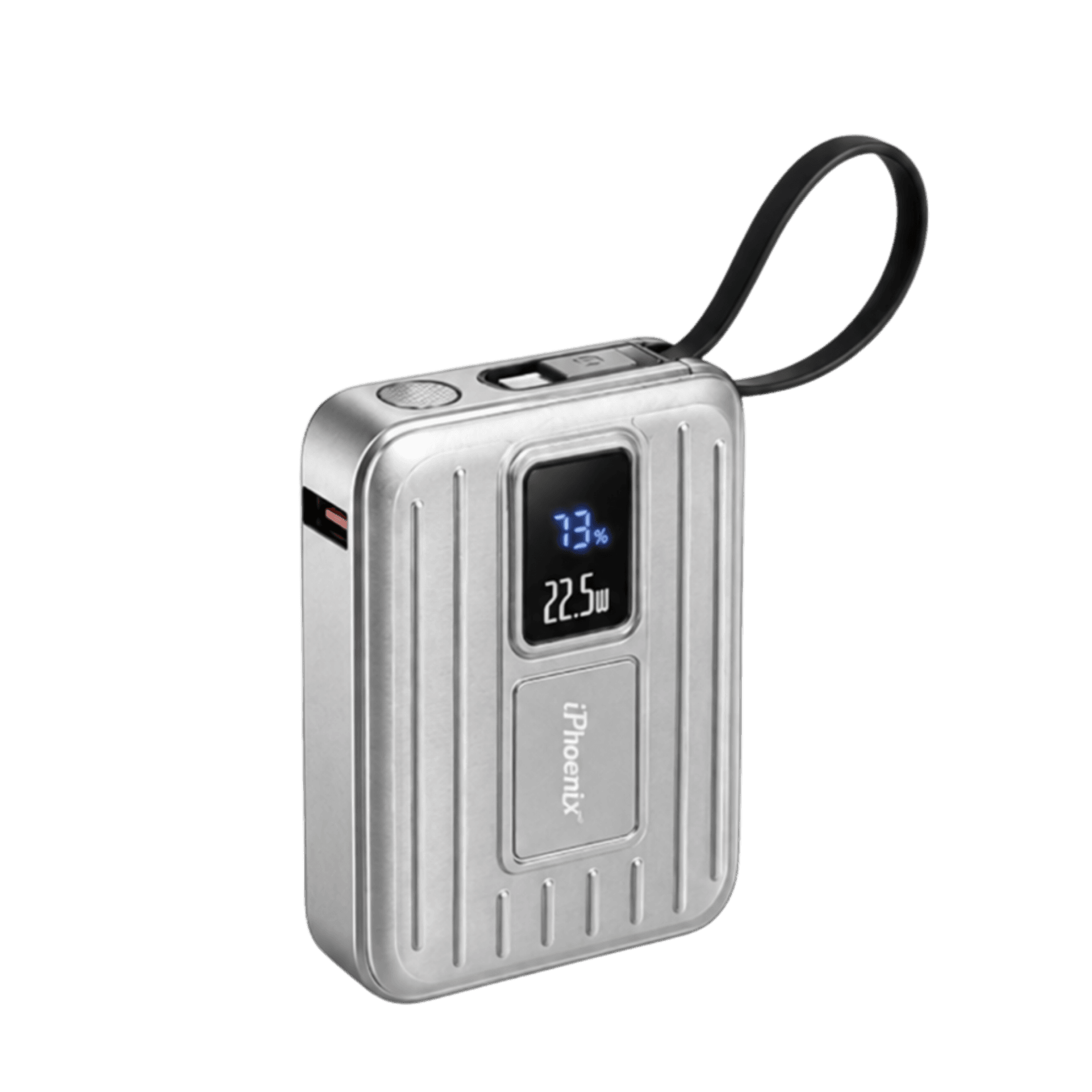 PORTABLE WIRELESS POWER BANK 10000MAH , IP-17-SILVER image