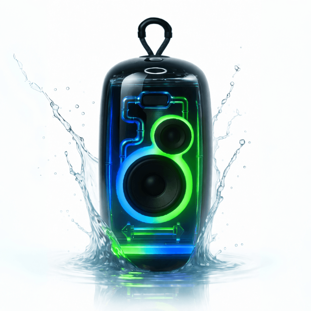 IP-360 RGB LED BLUETOOTH SPEAKER 6HR/10W - GRAY image