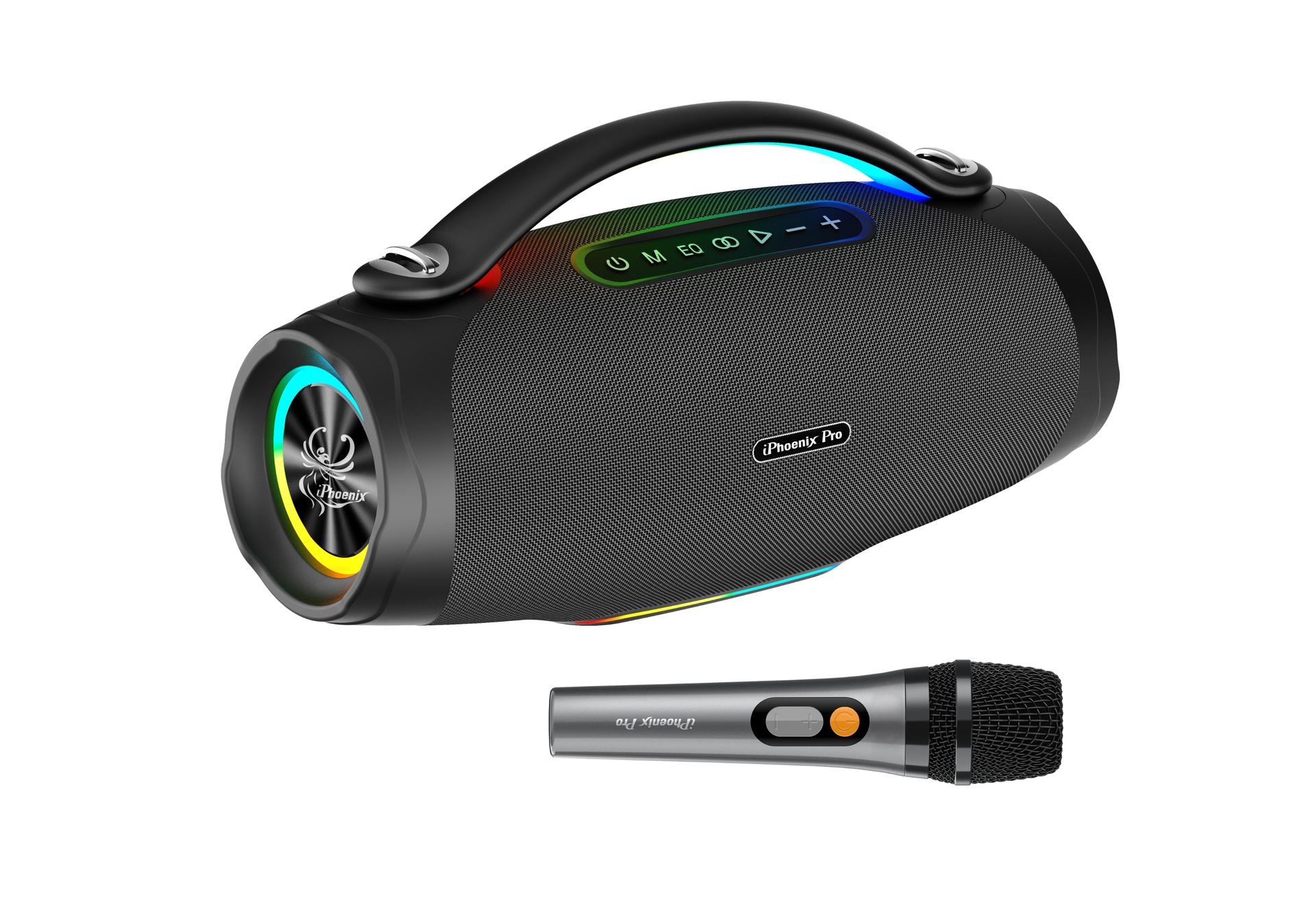 IX-97 Bluetooth Wireless 8 Hrs 140W Microphone Speaker - Black image